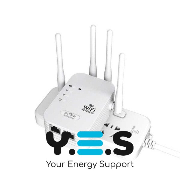 Wi‑Fi ретранслятор/підсилювач сигналу 300 Мбіт/с 2.4G, 6 антен (роутер)