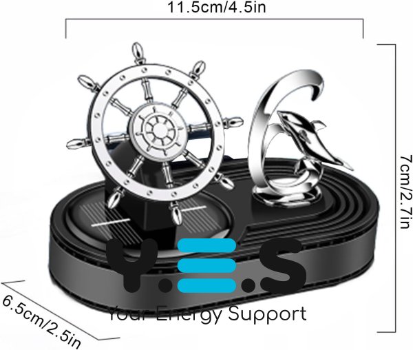 Автоароматизатор Captain XL-8/AND-8 на сонячній панелі, обертовий освіжувач повітря