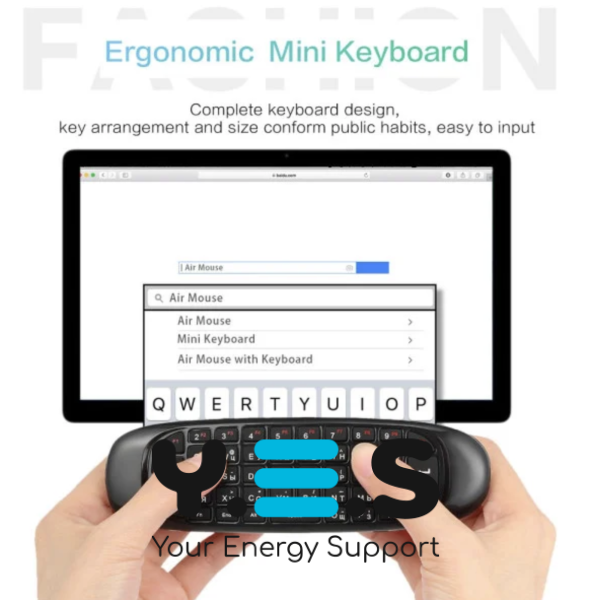 Клавіатура NO LOGO G20 + Air Mouse, бездротова, компактна, з мишкою