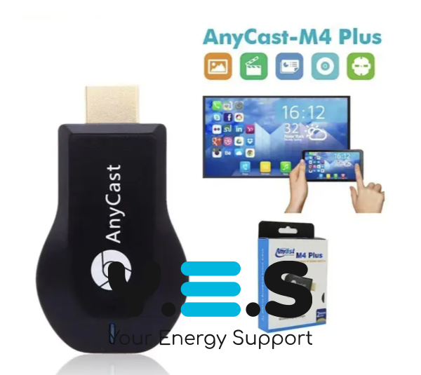 Бездротовий приймач AnyCast M9 Plus Wi‑Fi для ТВ, трансляція екрана зі смартфона (медіаплеєр)