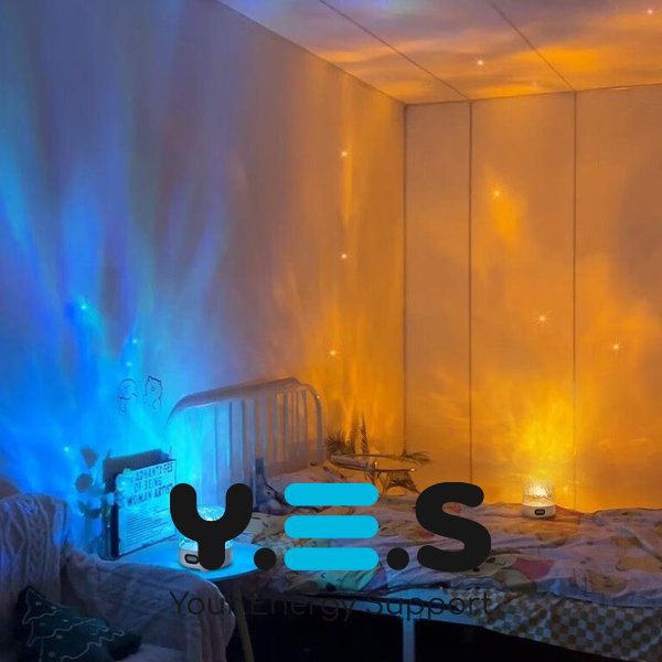 Проектор морських риб з колонкою для релаксу, настільний LED-світильник з пультом керування