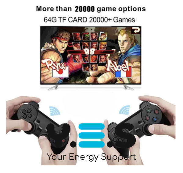 Смарт-проектор HY320 Max з іграми та 2 джойстиками для фільмів і геймінгу