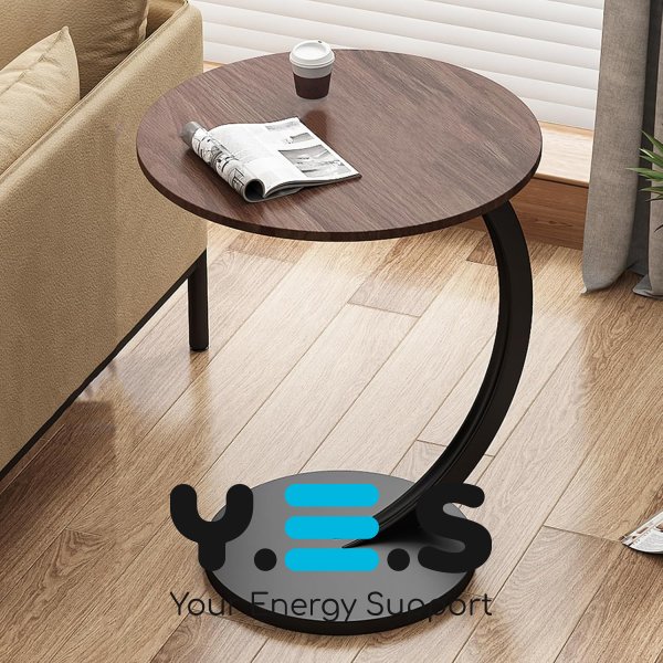 Приставний журнальний/кавовий столик C-подібний 64224 для дивана та ліжка