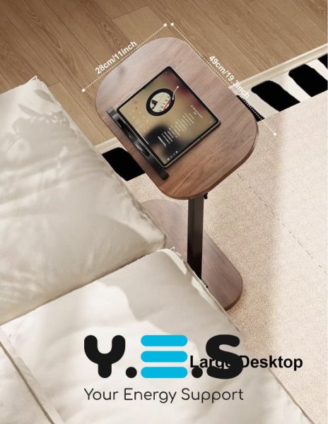 Приставний комп’ютерний стіл 1036 / столик 1036 з регулюванням висоти, багатофункціональний