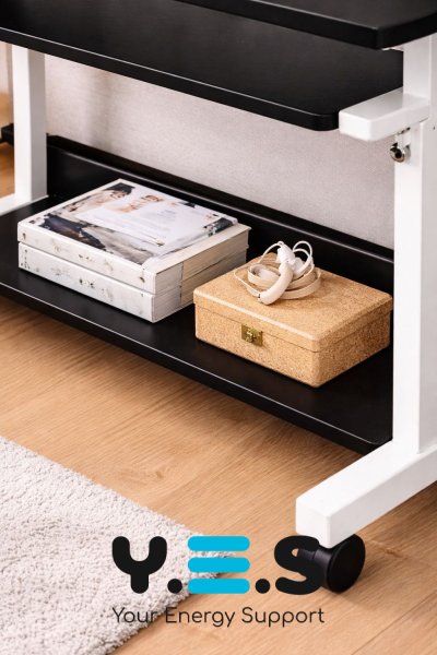 Регульований мобільний комп’ютерний стіл 1845 з висувною підставкою для клавіатури