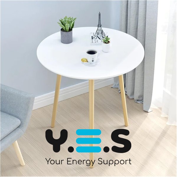 Круглий журнально-приставний столик 1201 для дому, обідній 40×40×55 см