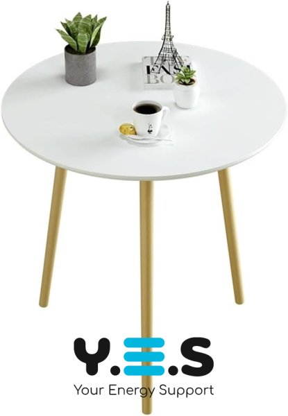 Круглий журнально-приставний столик 1201 для дому, обідній 40×40×55 см