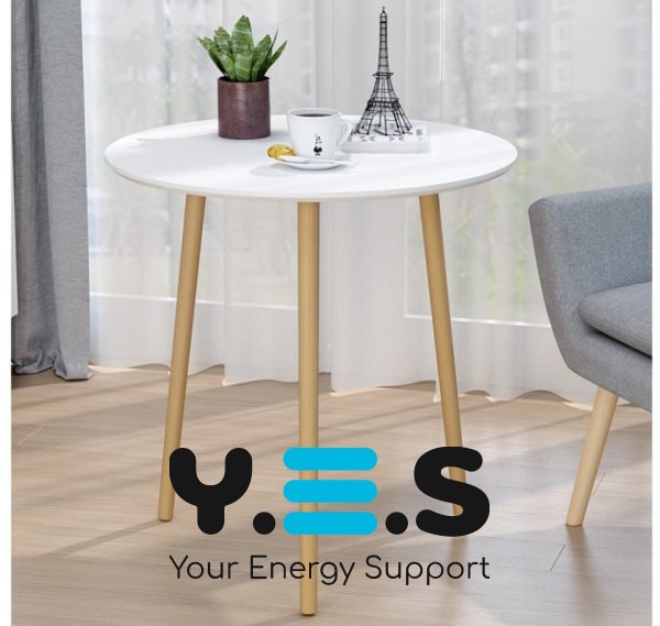 Круглий журнально-приставний столик 1201 для дому, обідній 40×40×55 см