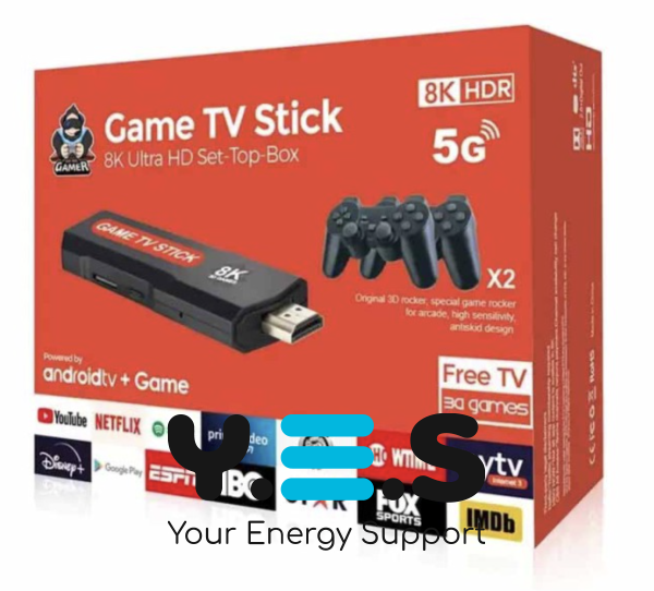 Ігрова консоль TV Game Stick X9 64GB, 30000 ігор, 2 бездротові джойстики