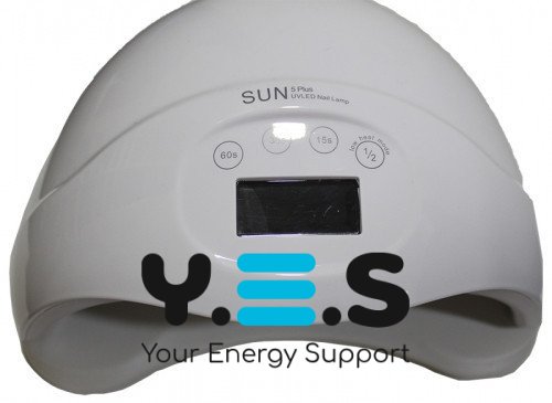 LED-лампа SUN 5 для манікюру 48W з LCD-дисплеєм для полімеризації гелю та гель-лаків
