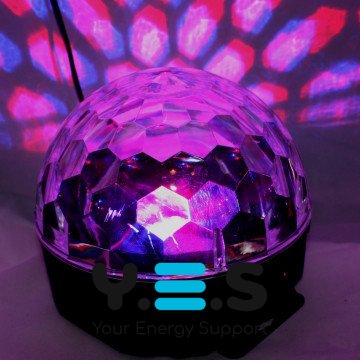 Світлодіодний диско-шар LED Magic Ball RGB, кольоромузика, пульт ДК для вечірок