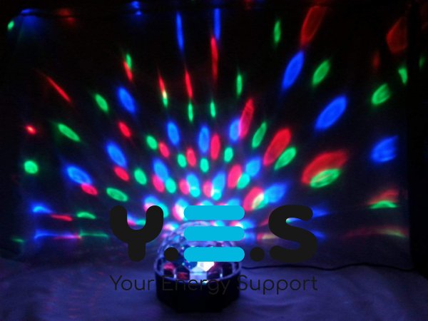 Світлодіодний диско-шар LED Magic Ball RGB, кольоромузика, пульт ДК для вечірок