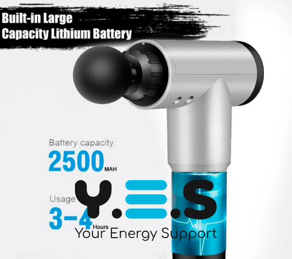 Портативний м’язовий масажер-пістолет Fascial Gun KH-320, ручний вібромасажер для фасцій