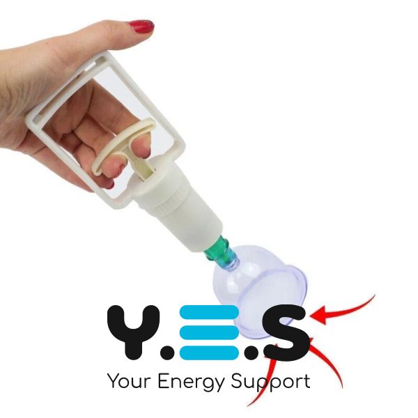 Набір вакуумних банок для масажу тіла з насосом, 12 шт.