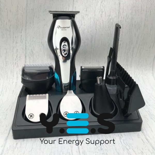 Набір для стрижки 10в1 Gemei GM-562: машинка-тример з насадками