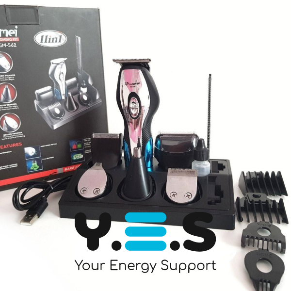 Набір для стрижки 10в1 Gemei GM-562: машинка-тример з насадками