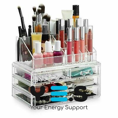 Акриловий прозорий настільний органайзер 4DRAWER з 4 шухлядами для косметики й біжутерії