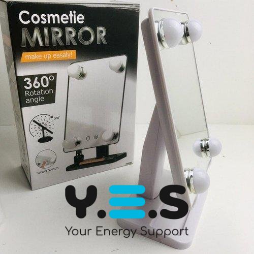 Дзеркало для макіяжу Mirror Angel 360° з LED-підсвіткою та сенсорним керуванням
