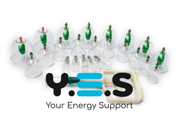 Вакуумні банки для масажу з насосом, набір 24 шт (великий комплект)