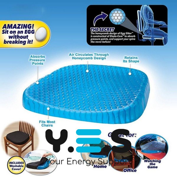 Ортопедична гелева подушка для сидіння Egg Sitter, сидушка антипролежнева