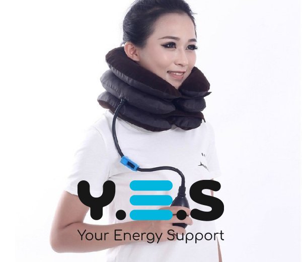 Лікувальний надувний масажер-комір для шийного відділу хребта Tractors