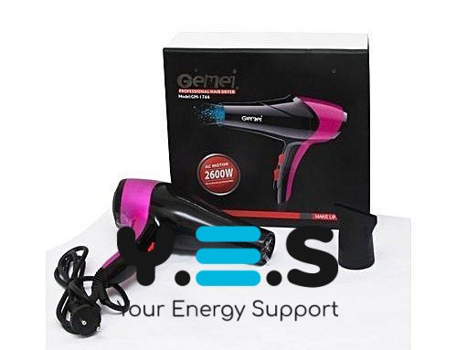 Фен для волосся Gemei GM-1786 2600W з насадкою-концентратором