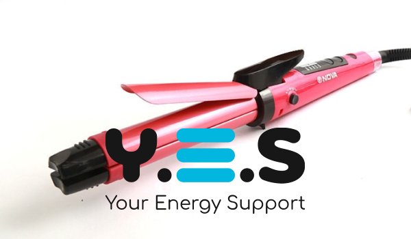 Праска-стайлер для волосся NOVA NHC-2009 2в1 кераміка: випрямлення і завивка (щипці)