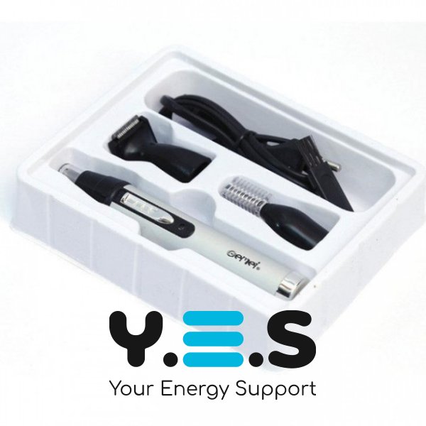 Тример GEMEI GM-3107 3-в-1 для бороди, брів і вух