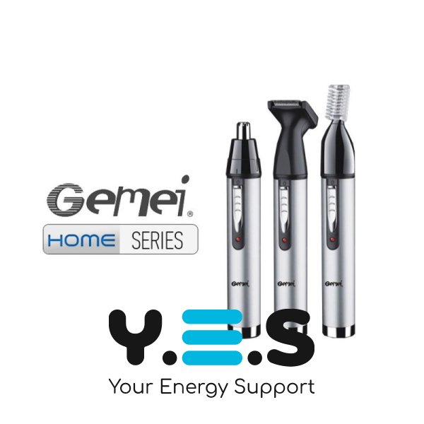 Тример GEMEI GM-3107 3-в-1 для бороди, брів і вух