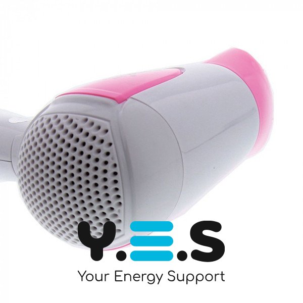 Дорожній міні фен для волосся Gemei GM-1756, компактний, зручний для подорожей