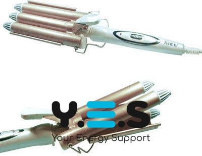 Плойка GEEMY GM-1988-25 «3 хвилі» 25 мм — потрійна хвиля для локонів та укладки