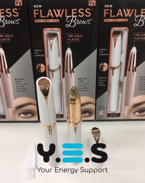 Жіночий тример-коректор для брів Flawless Brows, точне видалення волосків