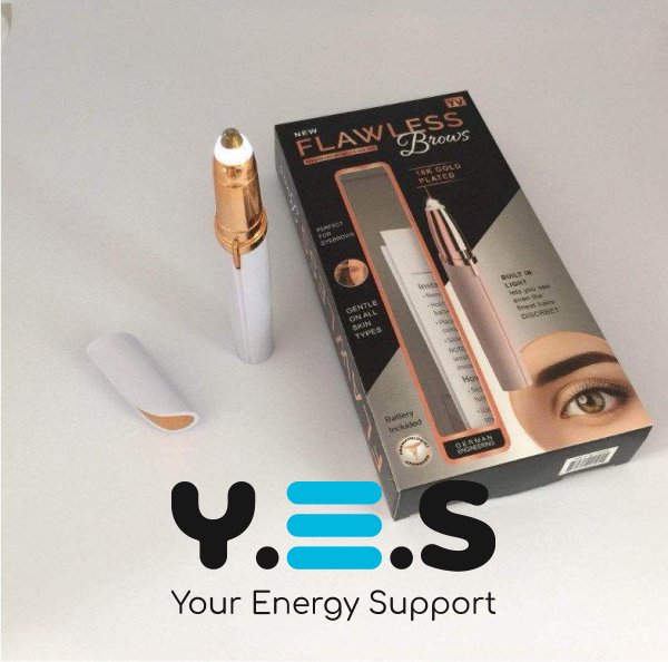 Жіночий тример-коректор для брів Flawless Brows, точне видалення волосків