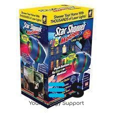 Лазерний зірковий проектор Star Shower Motion Laser Light для дому, новорічне підсвічування