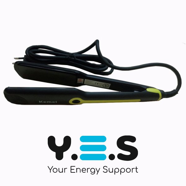 Праска-щипці гофре для волосся Kemei KM-2116 з турмаліновим покриттям