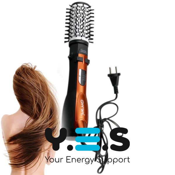 Фен-стайлер 3 в 1 GEMEI GM4828: повітряна щітка, обертовий гребінець, мультистайлер для укладки