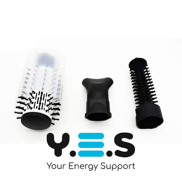 Фен-стайлер 3 в 1 GEMEI GM4828: повітряна щітка, обертовий гребінець, мультистайлер для укладки