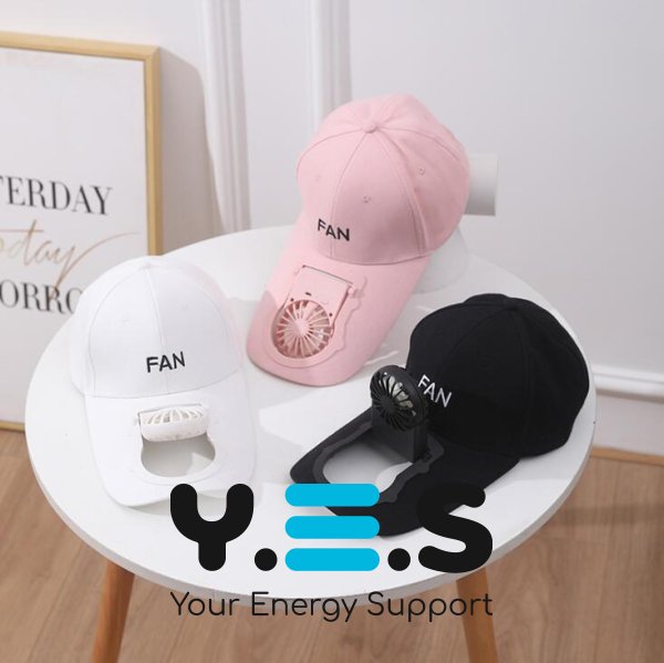 Літня бейсболка-кепка з вентилятором Fan, охолоджувальна з обдувом, акумуляторна