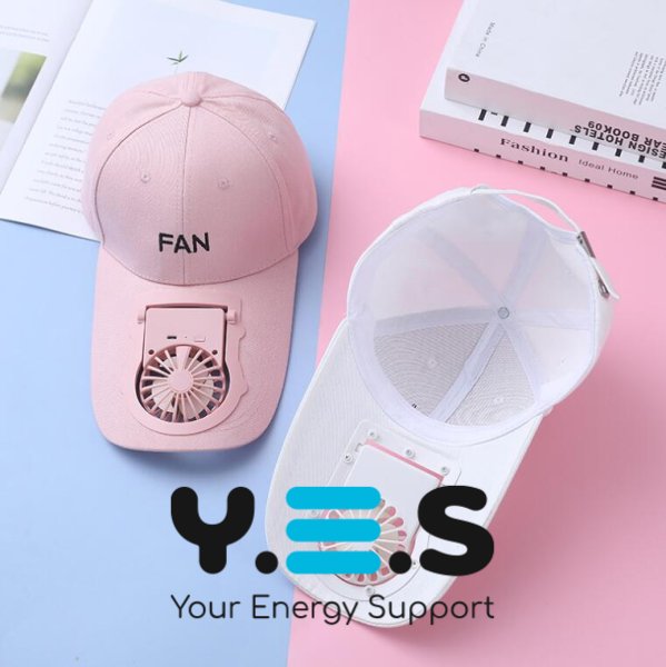 Літня бейсболка-кепка з вентилятором Fan, охолоджувальна з обдувом, акумуляторна
