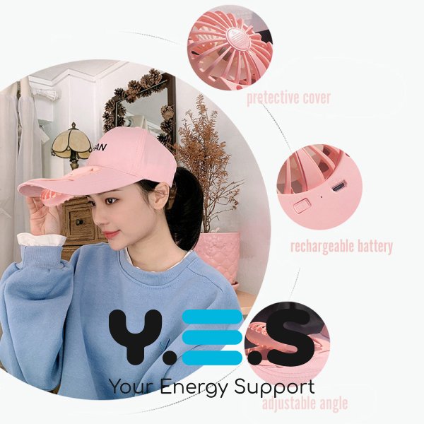 Літня бейсболка-кепка з вентилятором Fan, охолоджувальна з обдувом, акумуляторна