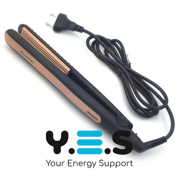 Плойка-гофре Geemy GM-2955W для прикореневого об’єму, щипці-праска дрібна хвиля