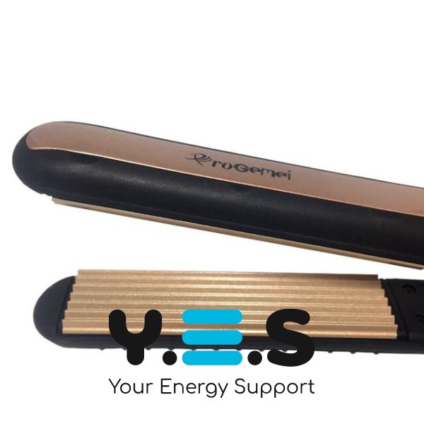 Плойка-гофре Geemy GM-2955W для прикореневого об’єму, щипці-праска дрібна хвиля