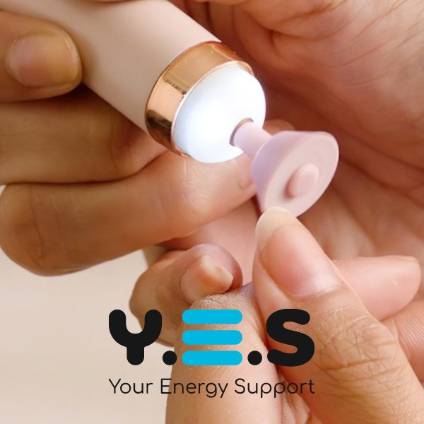 Портативний домашній фрезер для манікюру/педикюру Flawless Salon Nails, ручка + 5 насадок