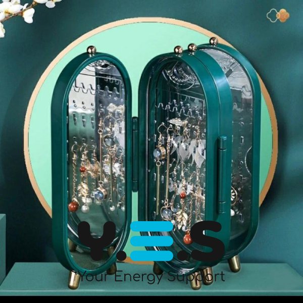 Скринька-органайзер для прикрас з дзеркалом: тримач біжутерії, вінтажний стиль