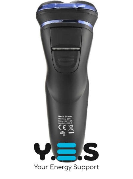 Бездротова електробритва VGR V-306 акумуляторна з плаваючими головками, тримером, вологе/сухе гоління