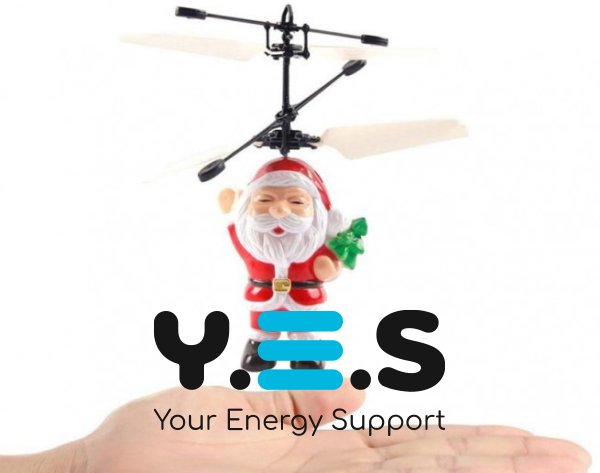 Літаюча іграшка Flying Santa — Санта Клаус (Дід Мороз), новорічний подарунок