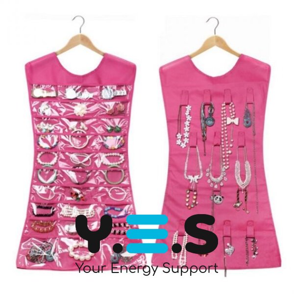 Двосторонній підвісний органайзер‑сукня для прикрас і аксесуарів, багатофункціональний