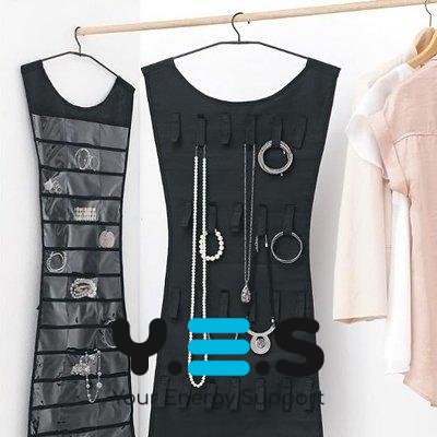 Двосторонній підвісний органайзер‑сукня для прикрас і аксесуарів, багатофункціональний