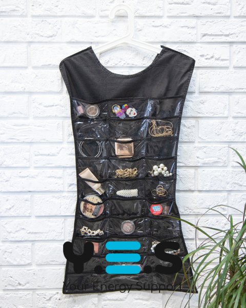 Двосторонній підвісний органайзер‑сукня для прикрас і аксесуарів, багатофункціональний