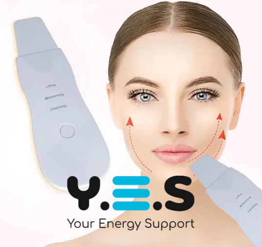 Портативний УЗ-скрабер MUYE 8815 для очищення, ліфтингу й тонізації обличчя, силікон. насадки, USB
